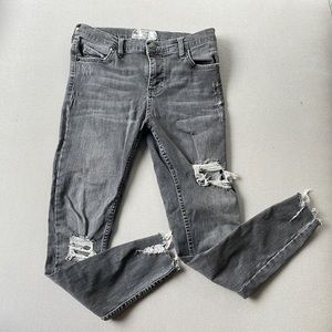 gray free people jeans